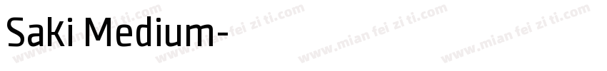 Saki Medium字体转换